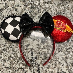 Disney Black and Red Sequin Mouse Ears